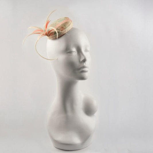 Spring Ribbon Feather Fascinator